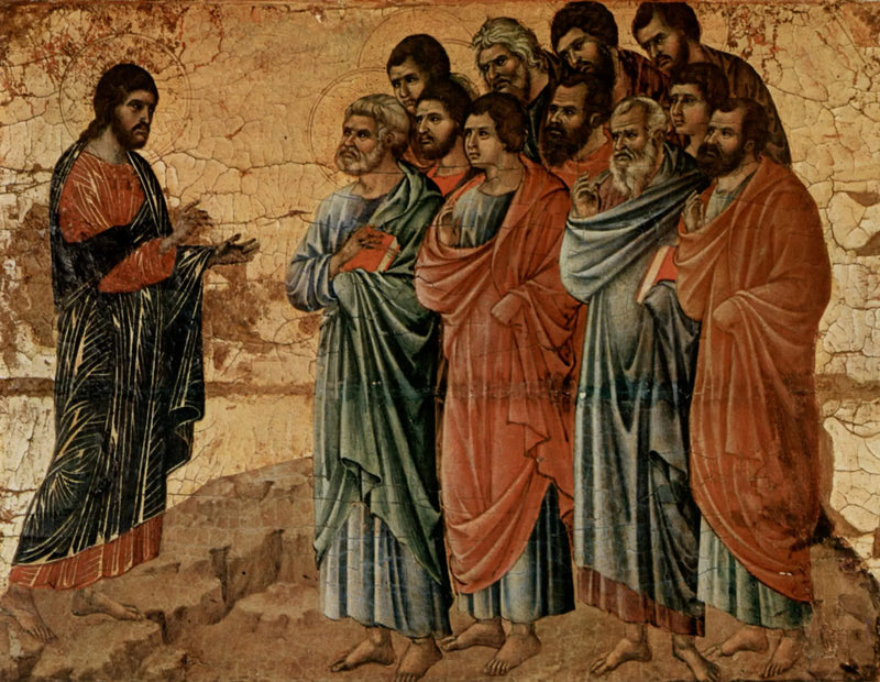 Christ Appears to the Disciples on the Mount of Galilee - Duccio di Buoninsegna