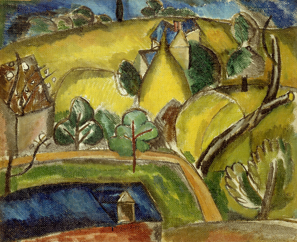 Paysage aux trois meules de paille - Raoul Dufy