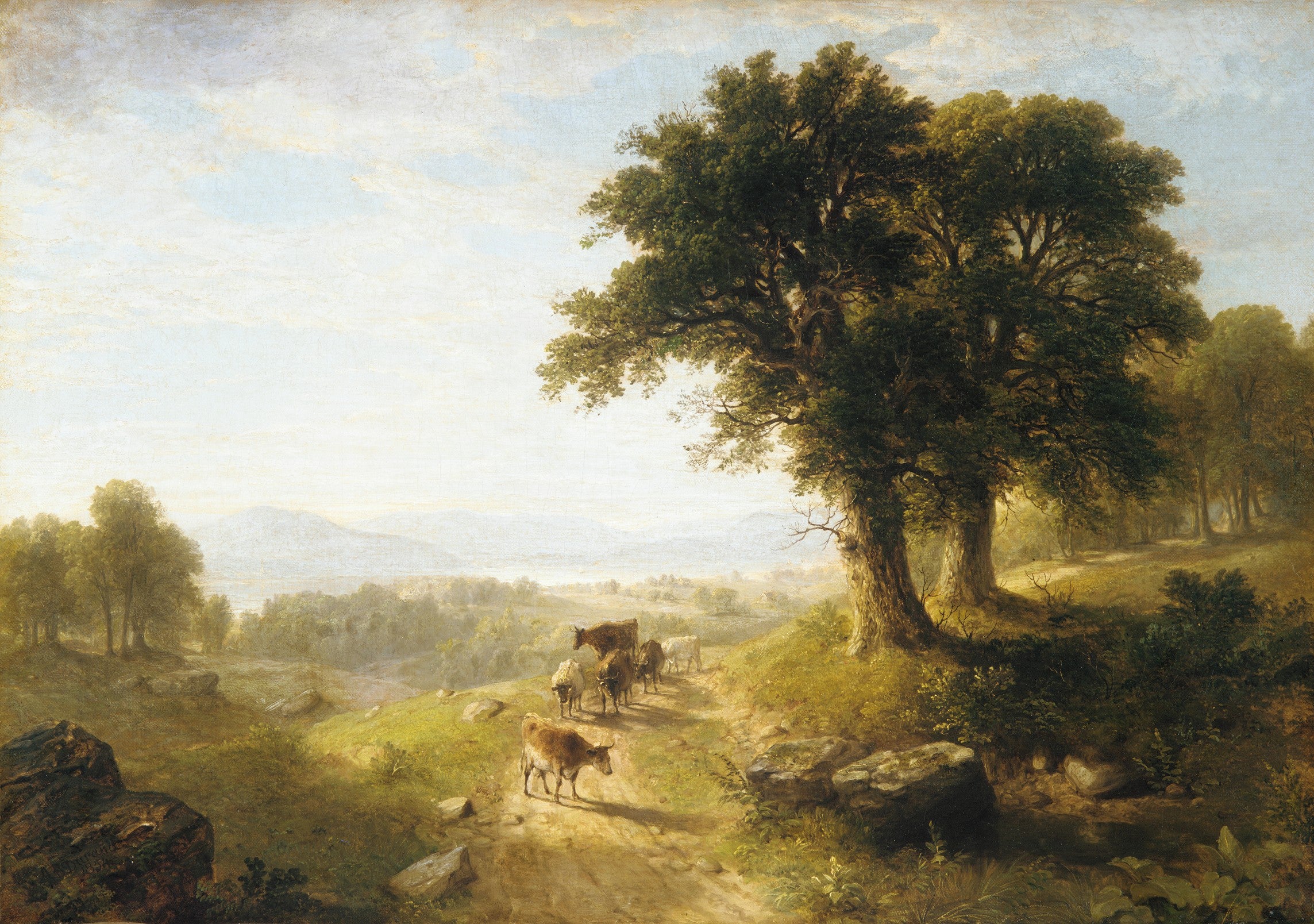 Scène de rivière - Asher Brown Durand