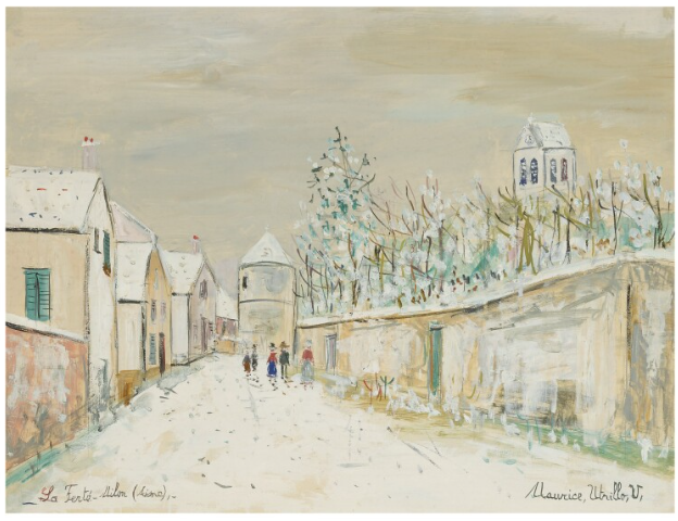 ENVIRONS DE LA FERTÉ-MILON, RUE DU FOUR, MARIZY-SAINTE-GENEVIÈVE (AISNE) (1950) - Maurice Utrillo