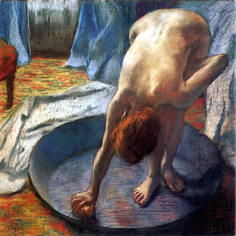 Woman with a Basin - Edgar Degas