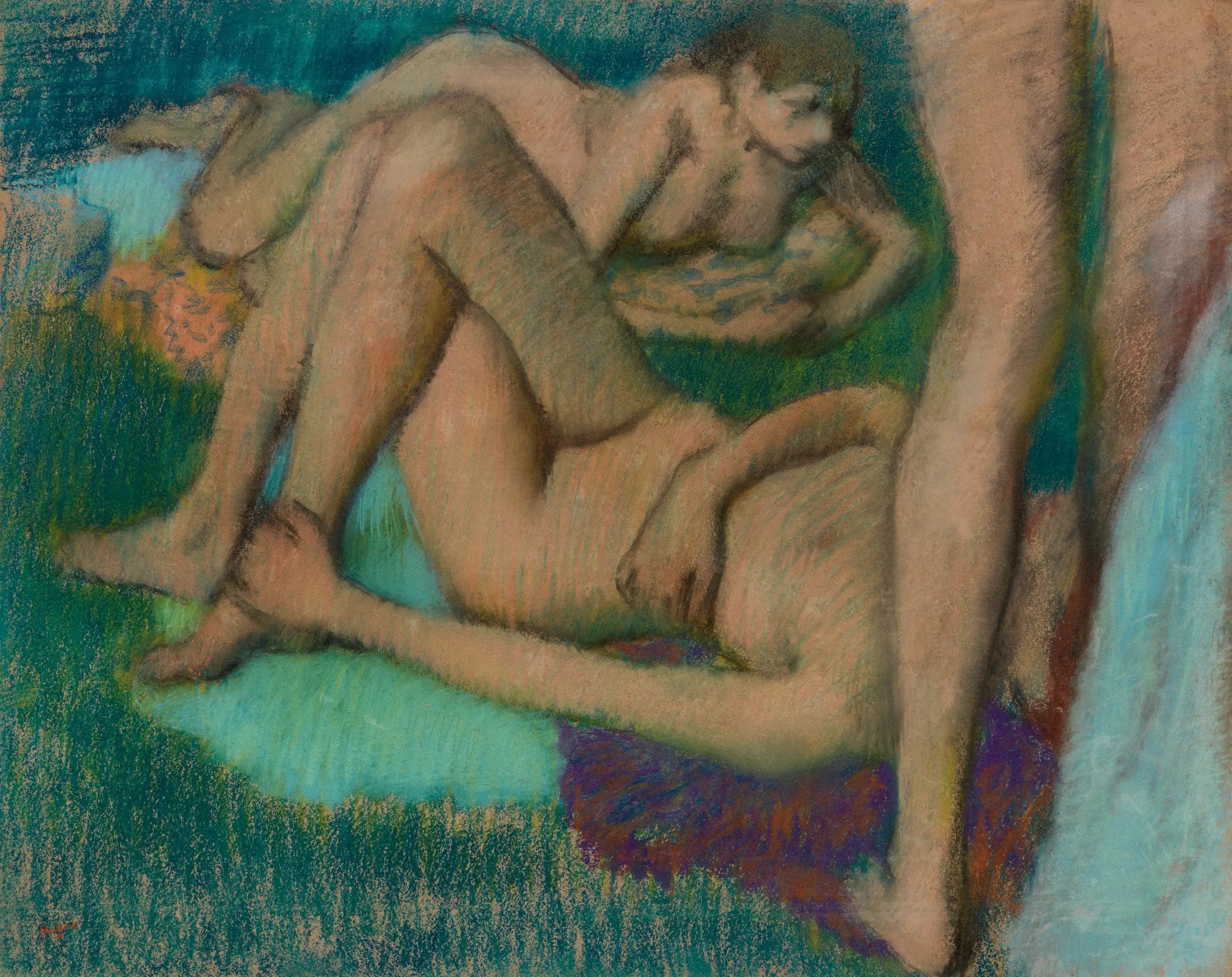Reproduction du tableau « baigneurs - Edgar Degas » par Alpha Reproduction en peinture à l’huile
