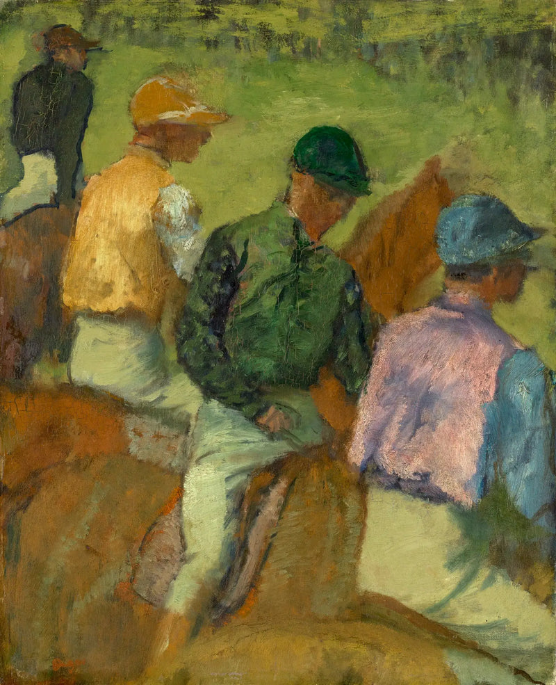 Four Jockeys - Edgar Degas