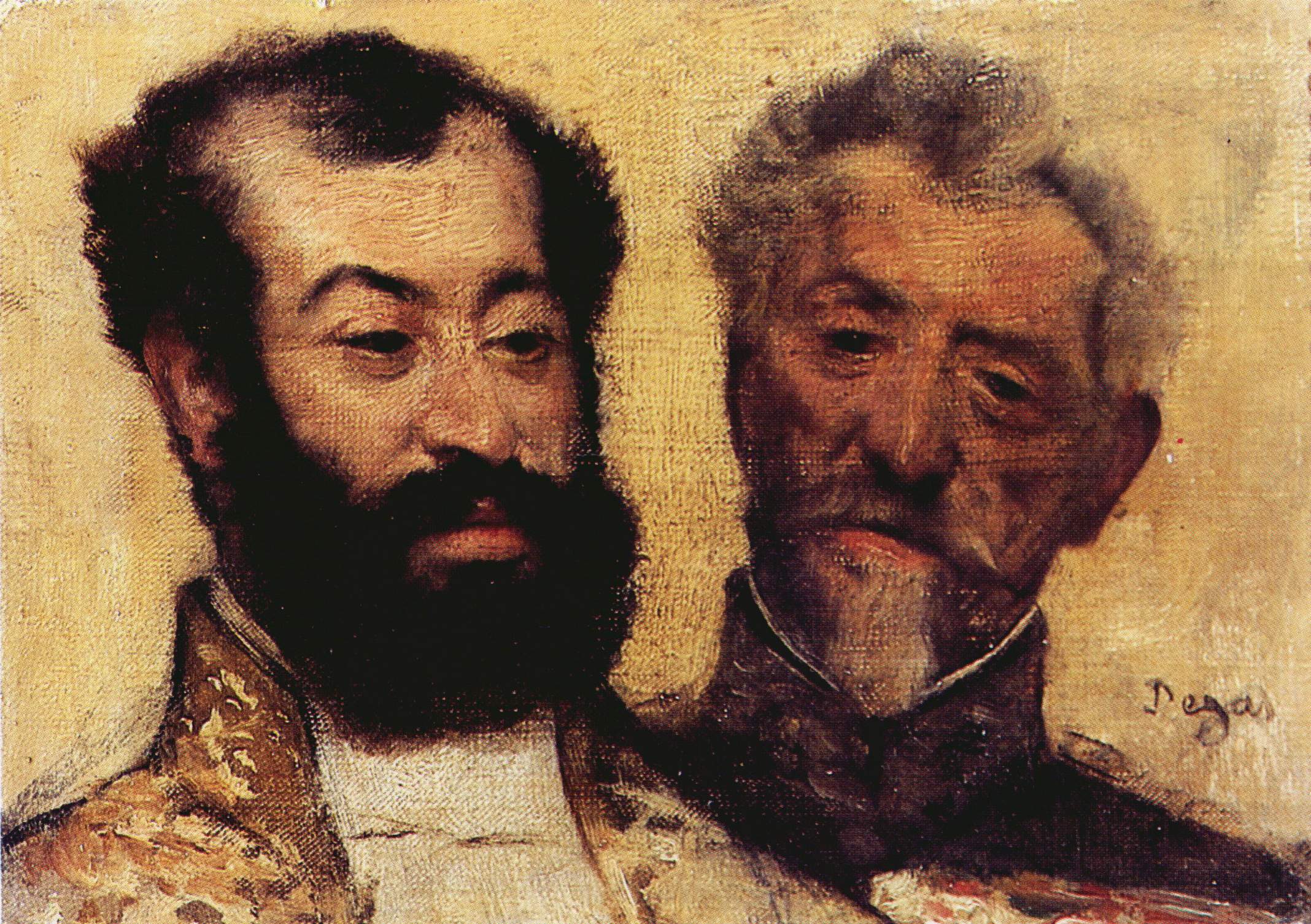 Reproduction du tableau « Le général Mellinet et le grand rabbin Astruc - Edgar Degas » par Alpha Reproduction en peinture à l’huile