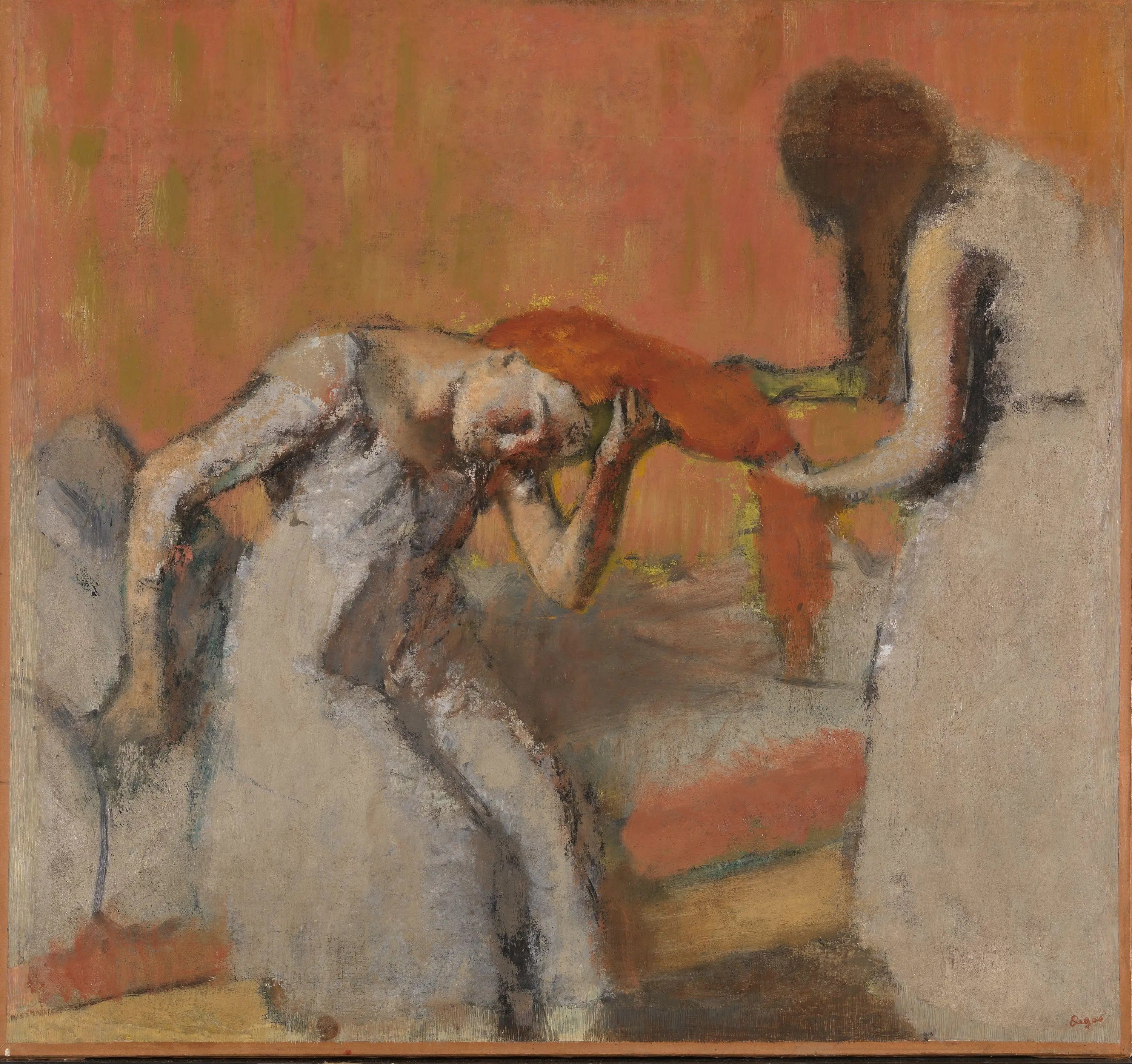 Reproduction du tableau « La coiffure - Edgar Degas » par Alpha Reproduction en peinture à l’huile