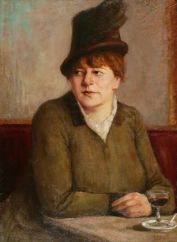 Reproduction du tableau « Femme dans un café - Edgar Degas » par Alpha Reproduction en peinture à l’huile