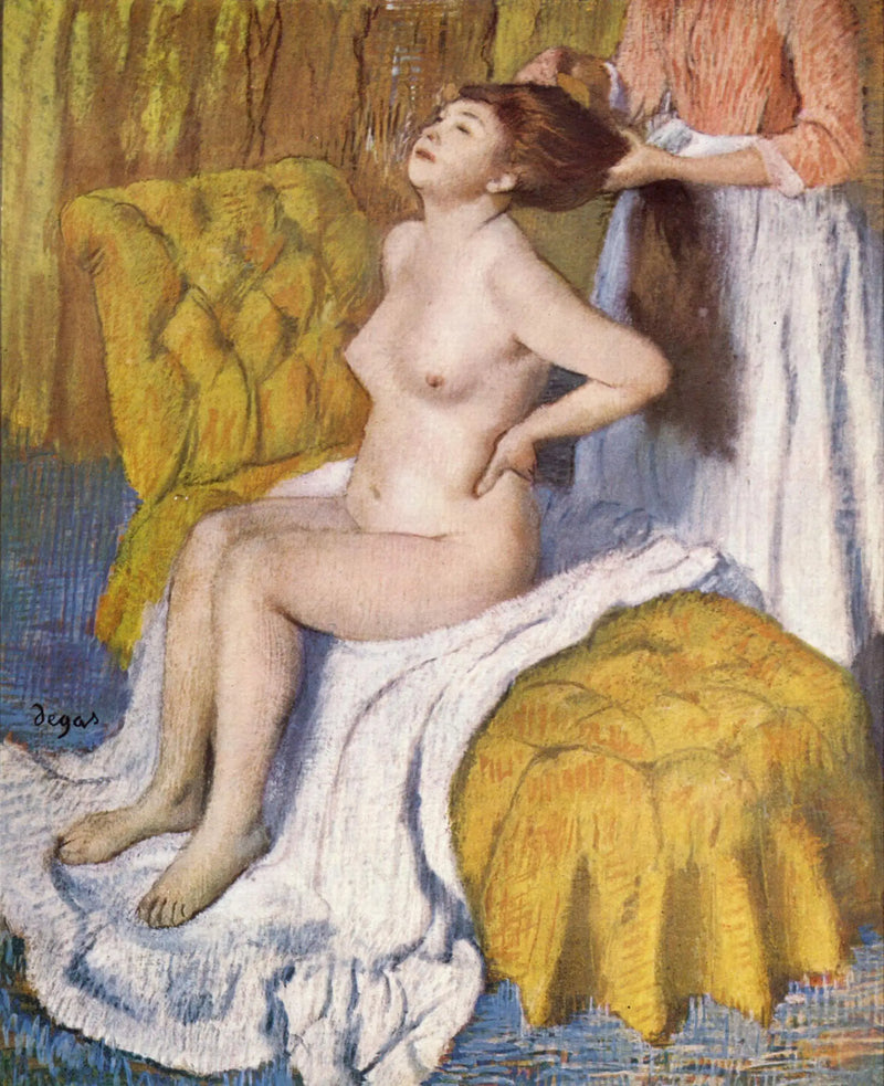 Woman Having Her Hair Combed - Edgar Degas