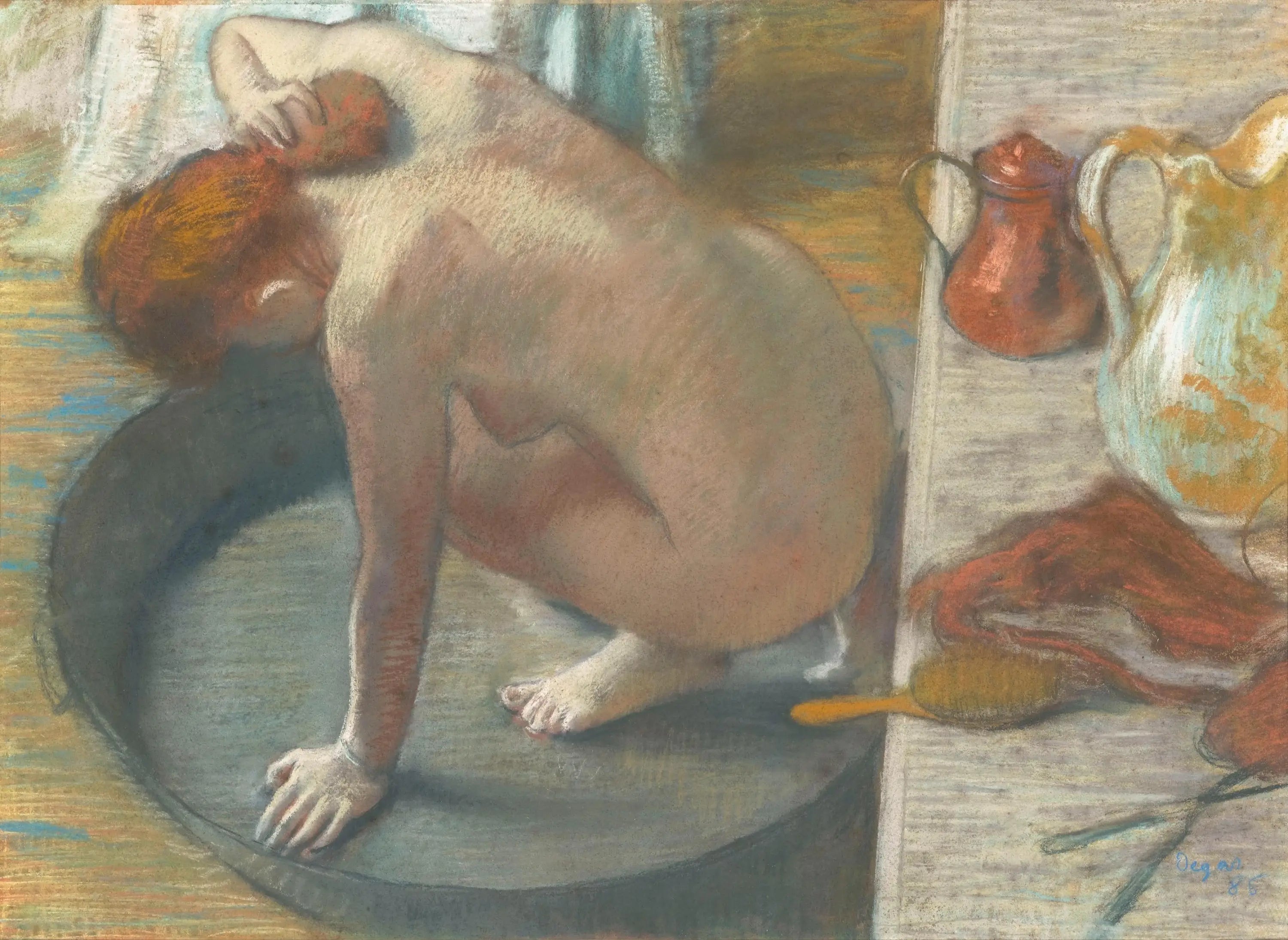 Reproduction du tableau « Le Tub - Edgar Degas » par Alpha Reproduction en peinture à l’huile