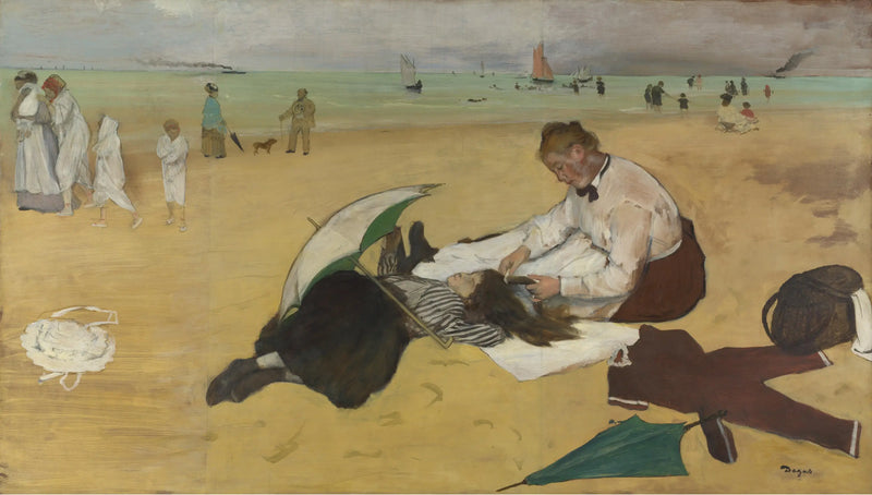 Beach Scene - Edgar Degas