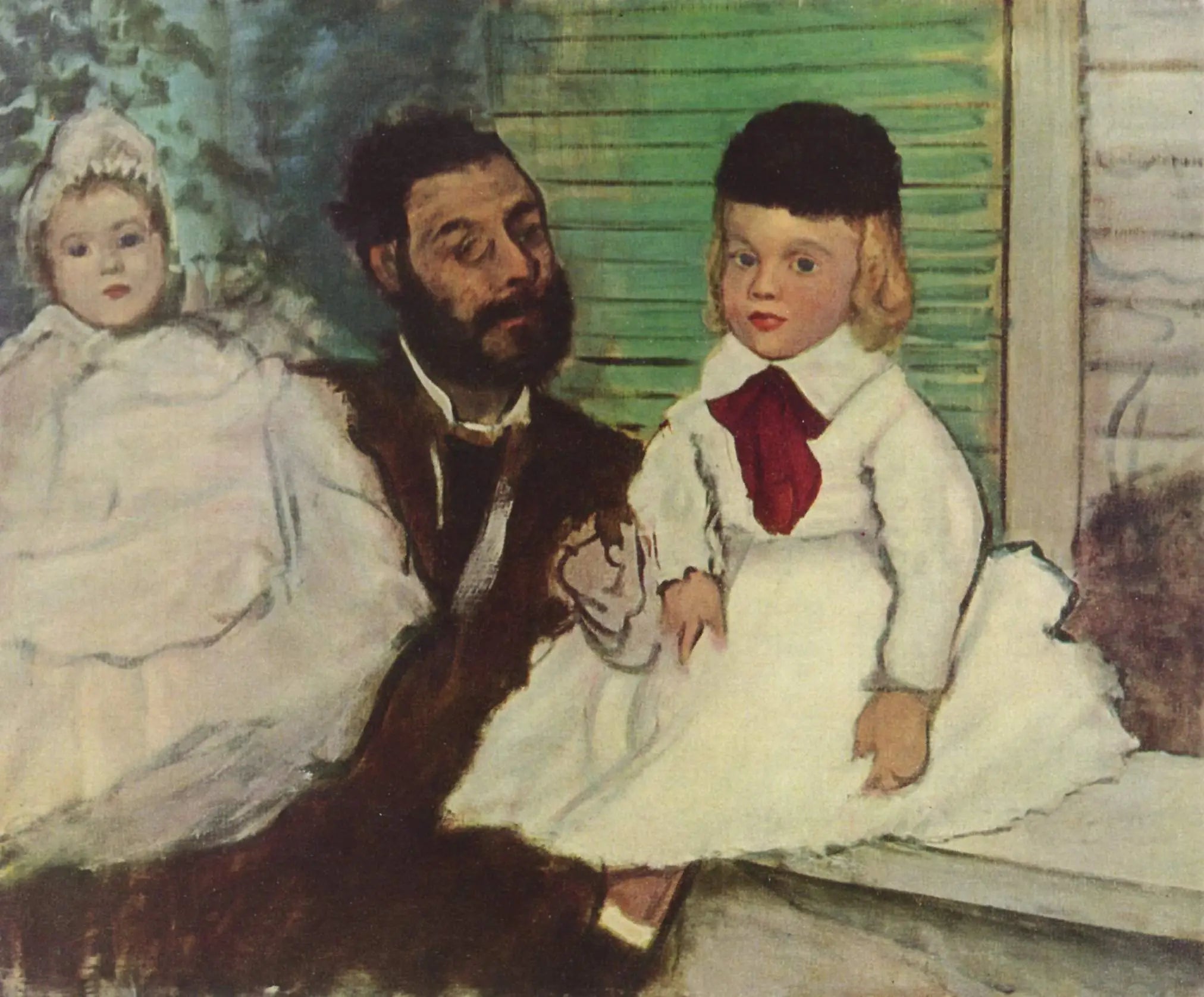 Reproduction du tableau « Ludovic Lepic et ses filles - Edgar Degas » par Alpha Reproduction en peinture à l’huile