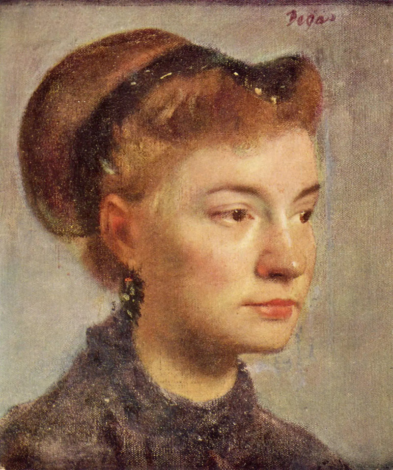 Portrait of a Young Woman - Edgar Degas