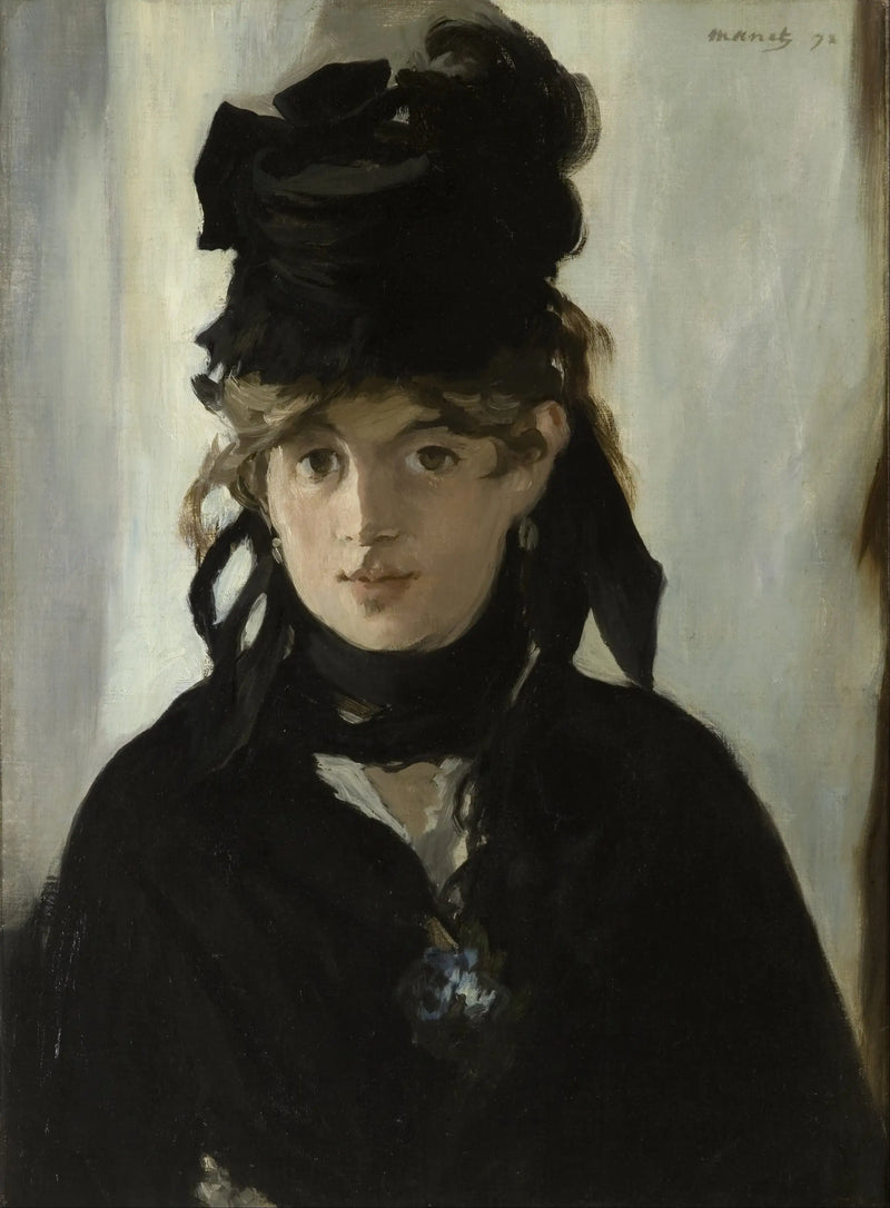 Berthe Morisot with a bouquet of violets - Édouard Manet