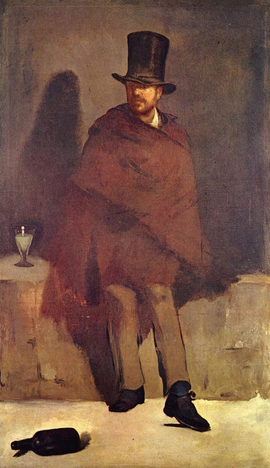 Reproduction du tableau « Le Buveur d'absinthe - Édouard Manet » par Alpha Reproduction en peinture à l’huile