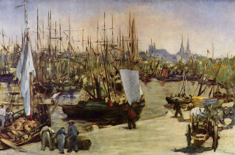 The Port of Bordeaux - Édouard Manet