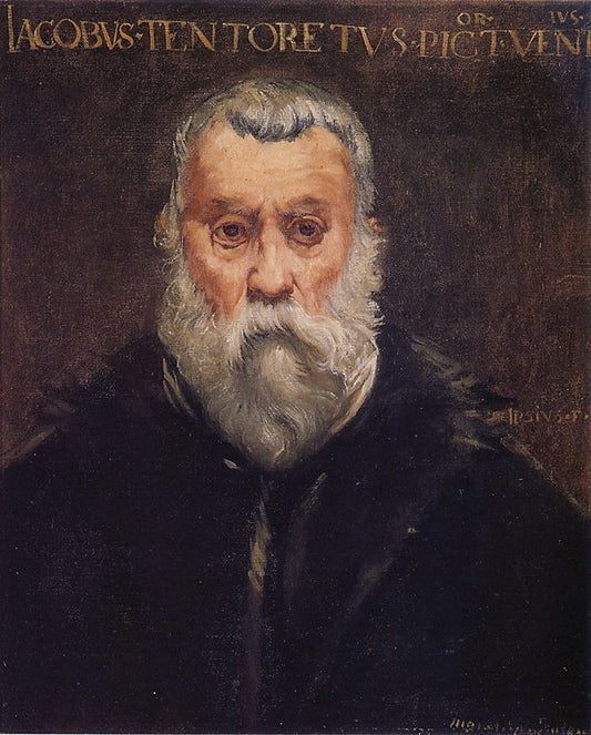 Reproduction du tableau « Copie du portrait du Tintoret par lui-même - Édouard Manet » par Alpha Reproduction en peinture à l’huile