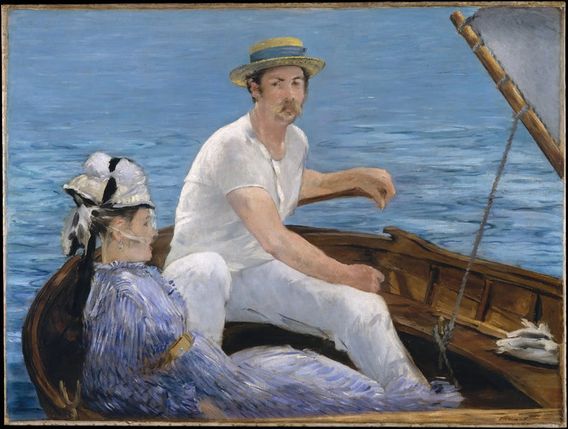 In a Boat - Édouard Manet