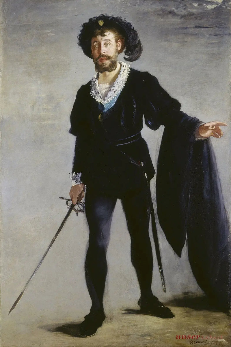 Portrait of Faure as Hamlet - Édouard Manet