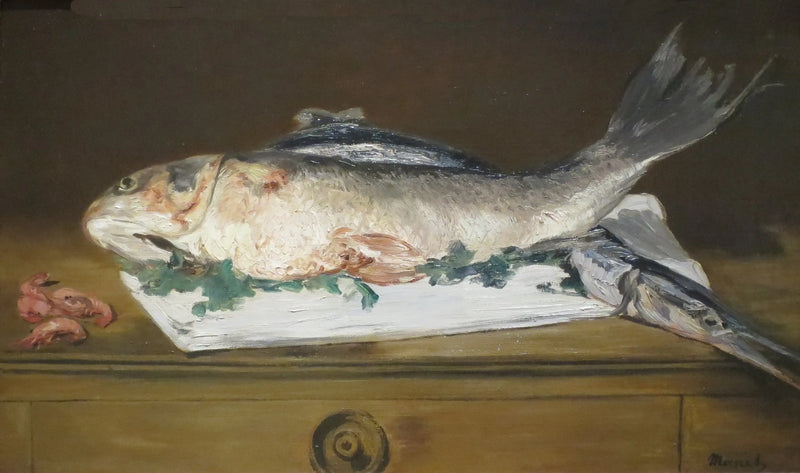 Salmon, pike, shrimp - Édouard Manet