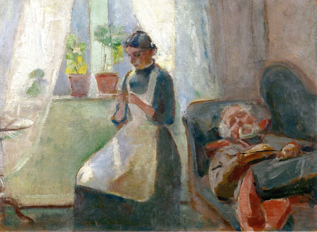 Reproduction du tableau « Sieste d'après-midi - Edvard Munch » par Alpha Reproduction en peinture à l’huile