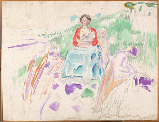 Reproduction du tableau « Alma Mater : étude - Edvard Munch » par Alpha Reproduction en peinture à l’huile