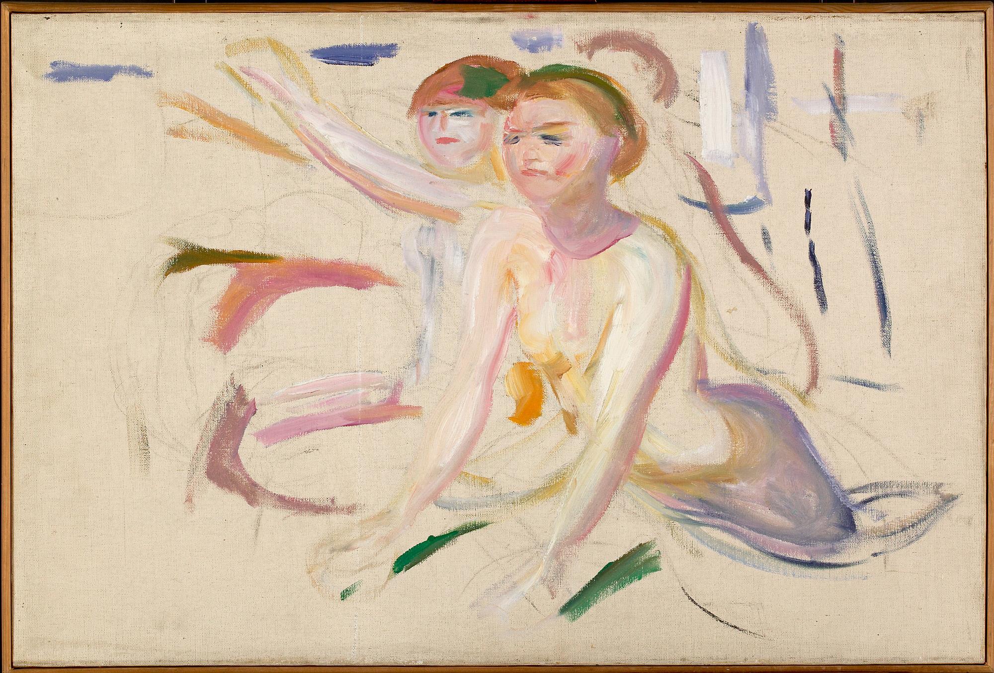 Reproduction du tableau « Femmes se baignant - Edvard Munch » par Alpha Reproduction en peinture à l’huile