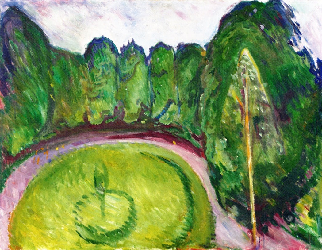 Reproduction du tableau « Parc - Edvard Munch » par Alpha Reproduction en peinture à l’huile