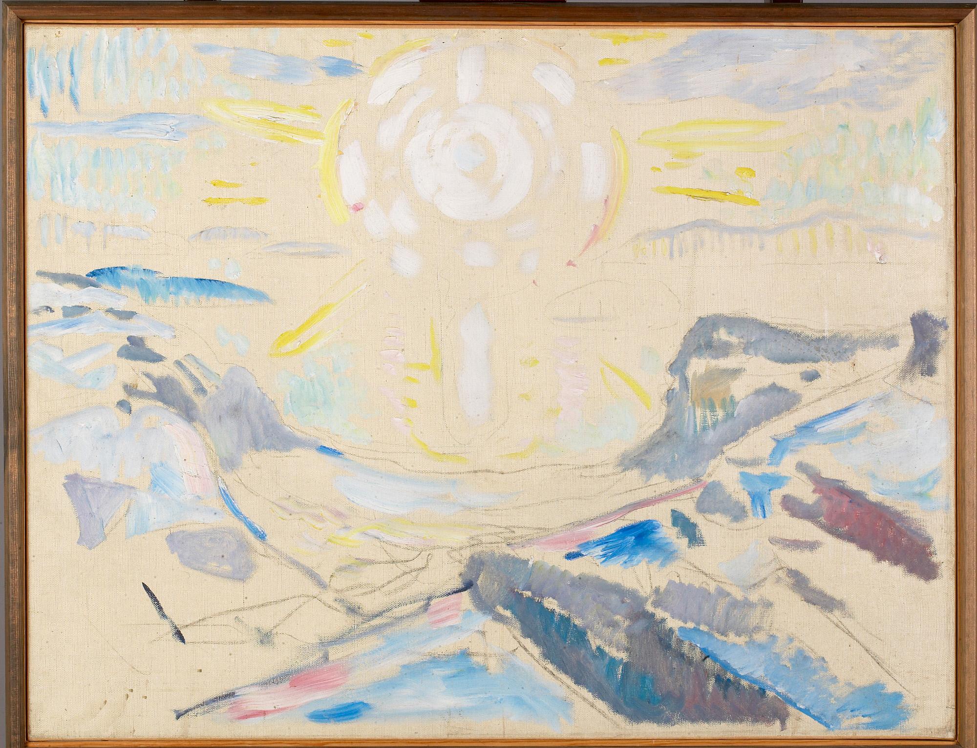 Reproduction du tableau « Le Soleil - Edvard Munch » par Alpha Reproduction en peinture à l’huile