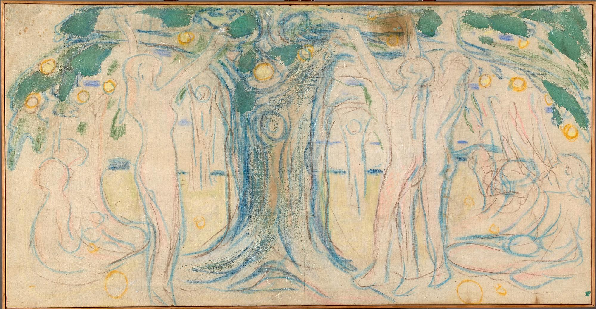 Reproduction du tableau « L'Arbre de vie - Edvard Munch » par Alpha Reproduction en peinture à l’huile