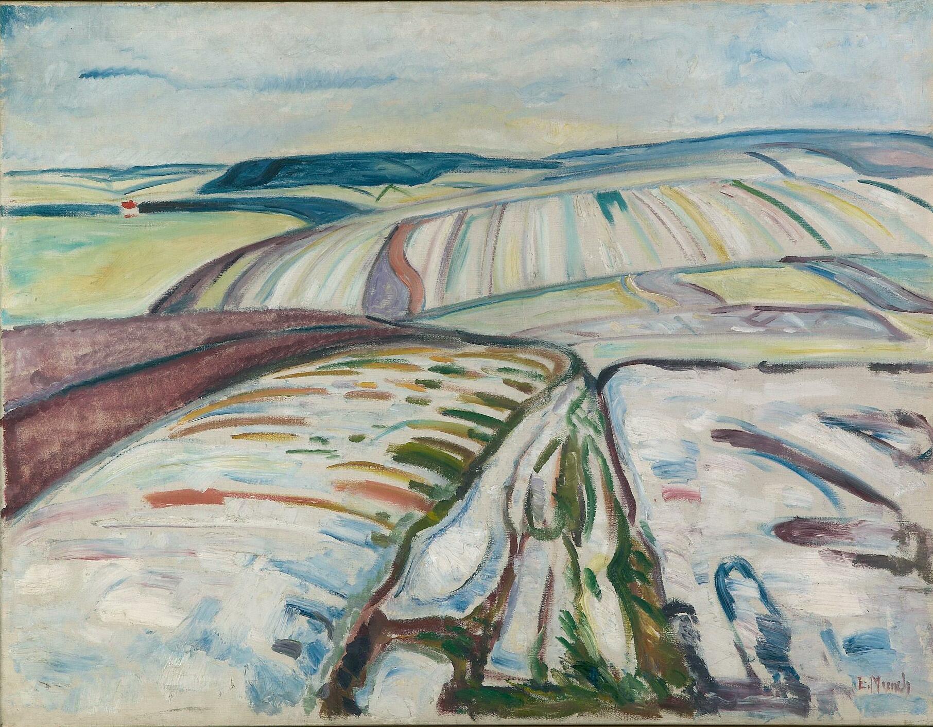 Reproduction du tableau « Hiver. Elgersburg - Edvard Munch » par Alpha Reproduction en peinture à l’huile