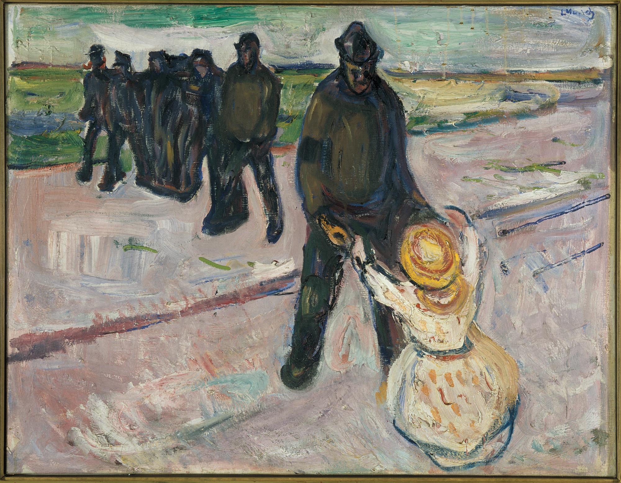 Reproduction du tableau « Ouvrier et Enfant - Edvard Munch » par Alpha Reproduction en peinture à l’huile