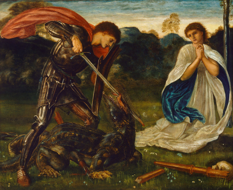 The Battle: Saint George Slays the Dragon - Edward Burne-Jones