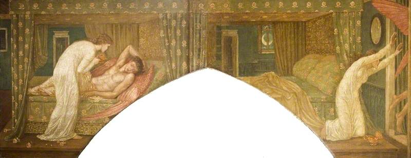 Cupid and Psyche - Green Palace Mural Paintings - Edward Burne-Jones