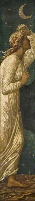 Cupidon et Psyché - Peintures murales vertes du palais - Edward Burne-Jones - Alpha Reproduction