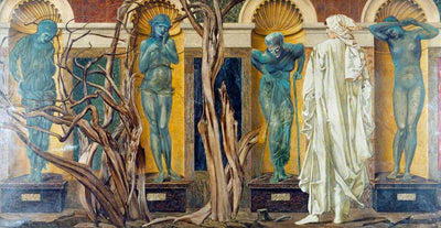 Le pèlerin hors du jardin de l’oisiveté (scène du ’Roman de la rose’) - Edward Burne-Jones - Alpha Reproduction