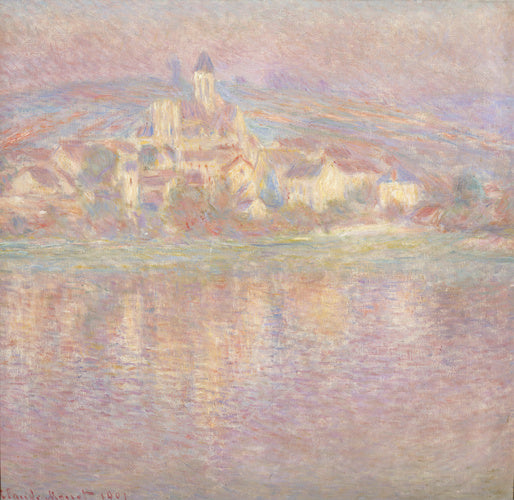 🌅 Sunset effect at Vétheuil – Claude Monet (1901)