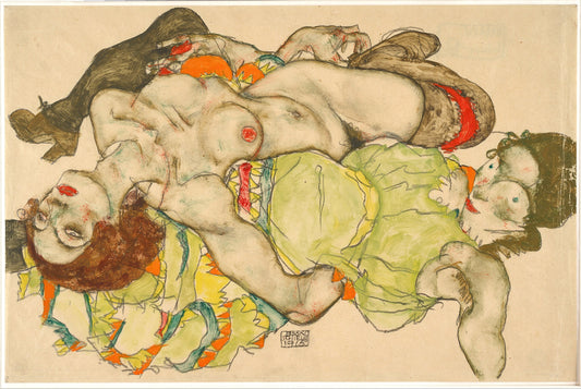 💚 Lovers – Egon Schiele (1915)