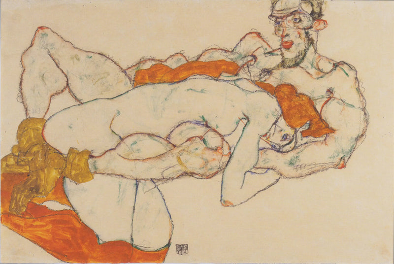 The Lovers - Egon Schiele