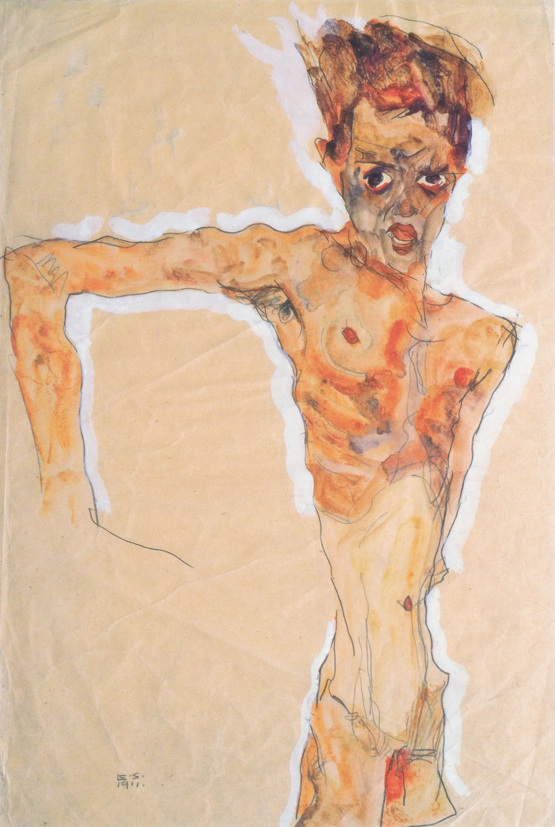 Self-Portrait - Egon Schiele