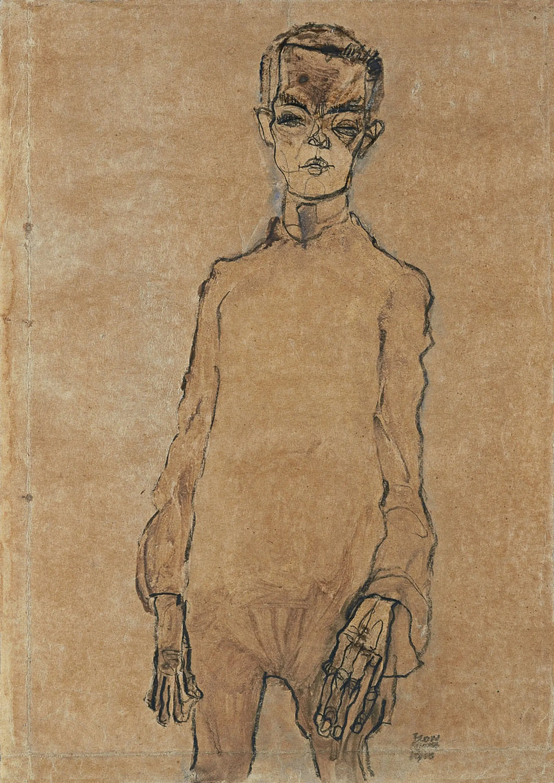 Self-Portrait - Egon Schiele