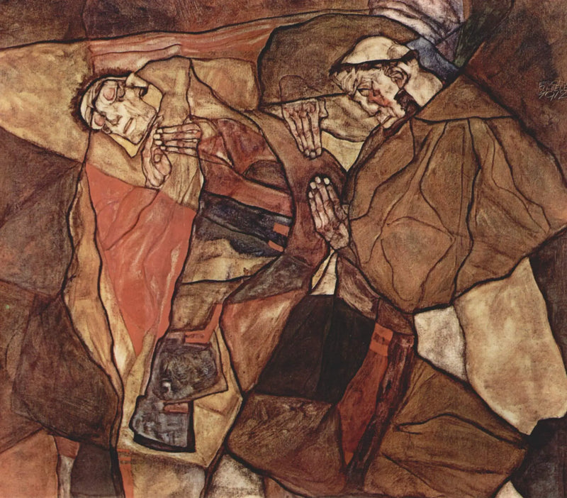 Agony (The Struggle to Death) - Egon Schiele