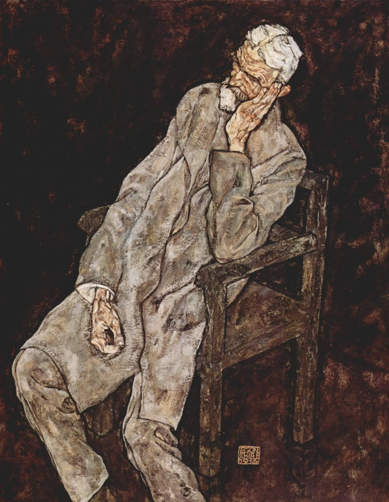 Portrait of Johann Harms - Egon Schiele