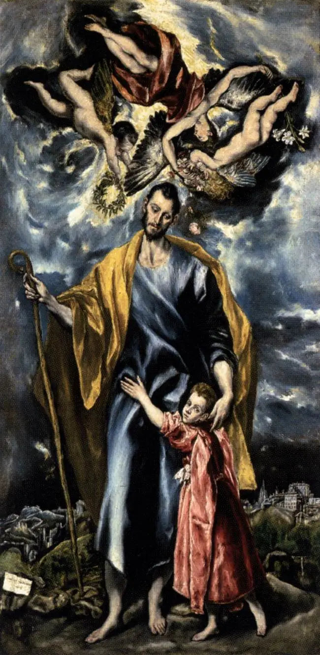 Saint Joseph and the Child Jesus (Saint Joseph Chapel) - El Greco
