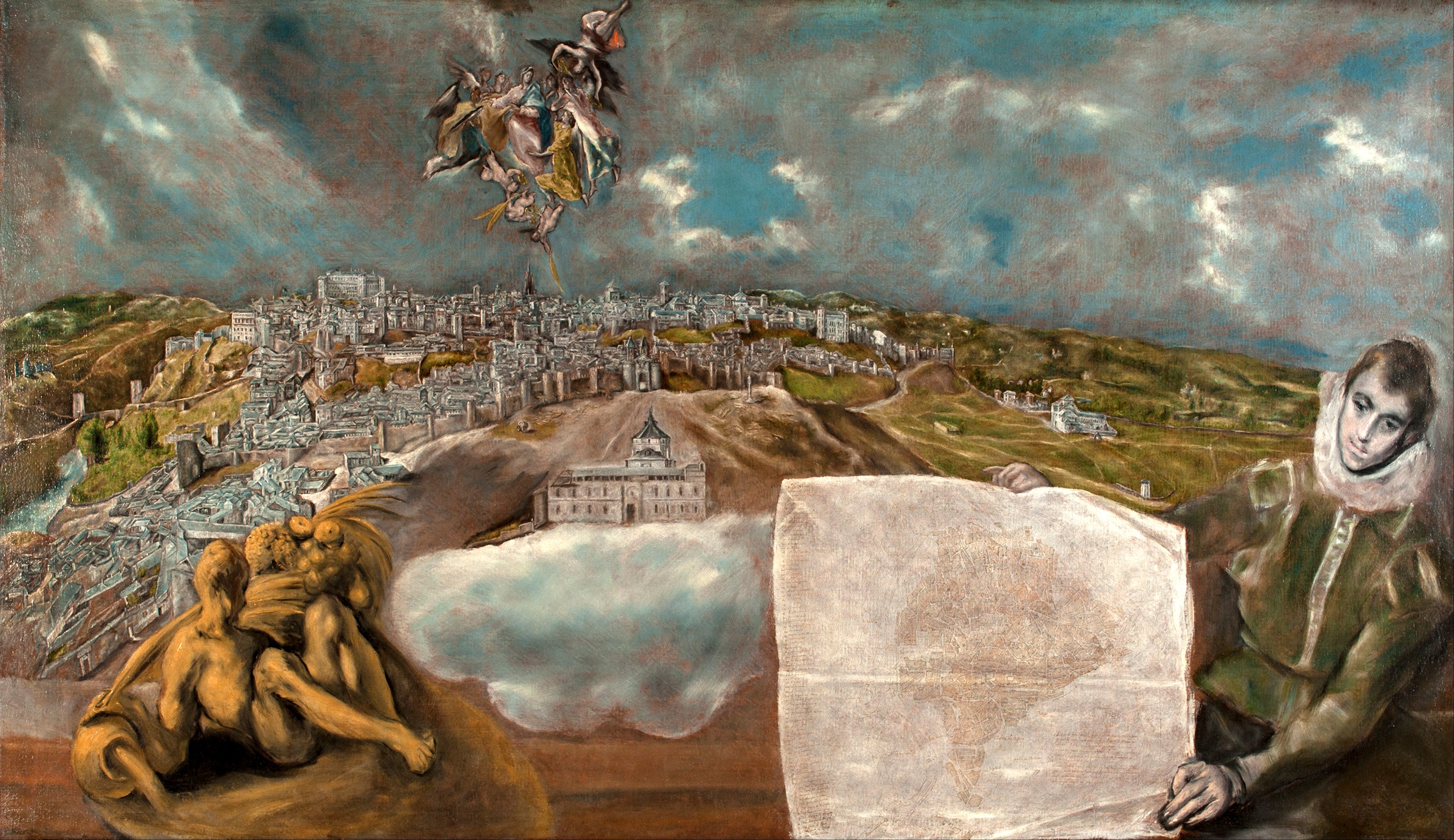 Vue et plan de Tolède - El Greco