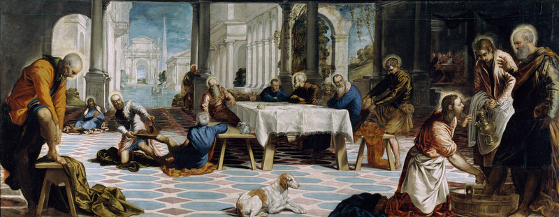The Foot Washing - Jacopo Tintoretto