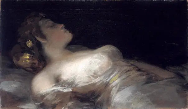 Reproduction du tableau « Le rêve - Francisco de Goya » par Alpha Reproduction en peinture à l’huile