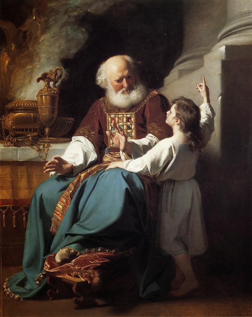 Samuel rapportant à Éli les jugements de Dieu sur la maison d'Éli - John Singleton Copley