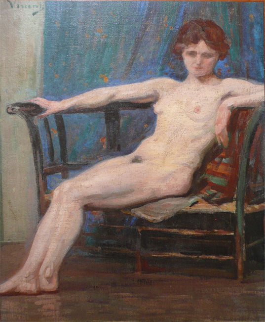 Nu feminino recostado - Eliseu Visconti