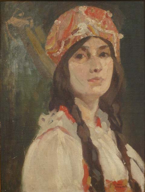 Retrato de moça - Eliseu Visconti