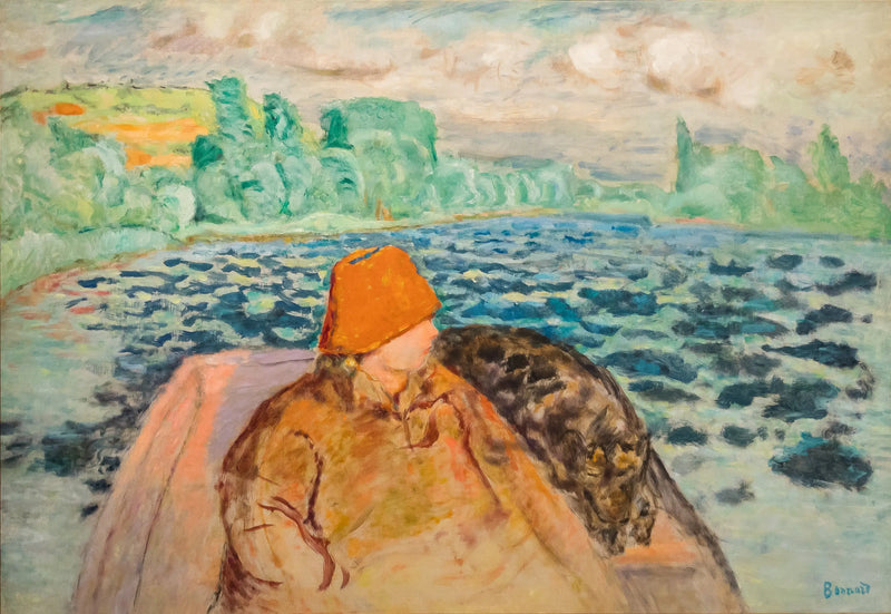 In a Canoe, Vernon - Pierre Bonnard