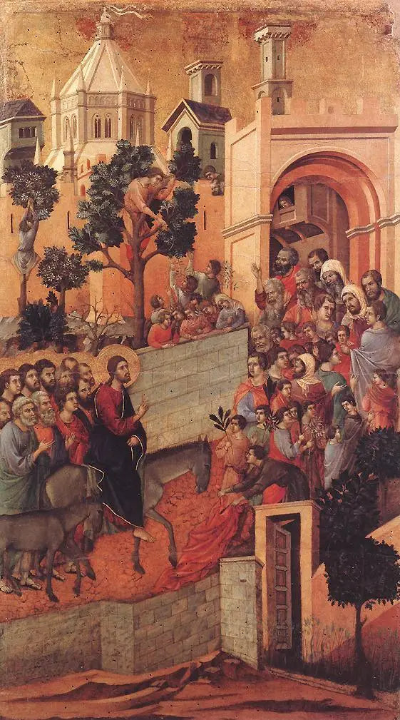 Entry in Jerusalem - Duccio di Buoninsegna